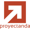 logo vertical - naranja - proyectanda